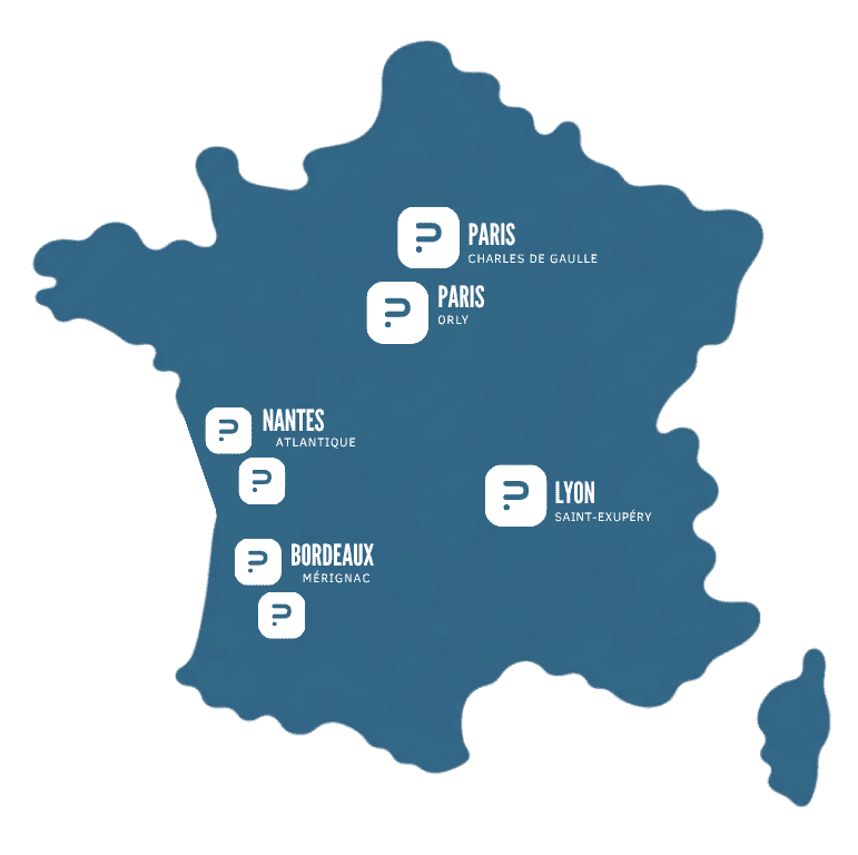 carte france 7 parkings reseau solution parking